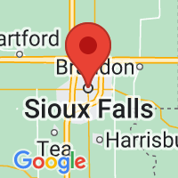 Map of Sioux Falls, SD